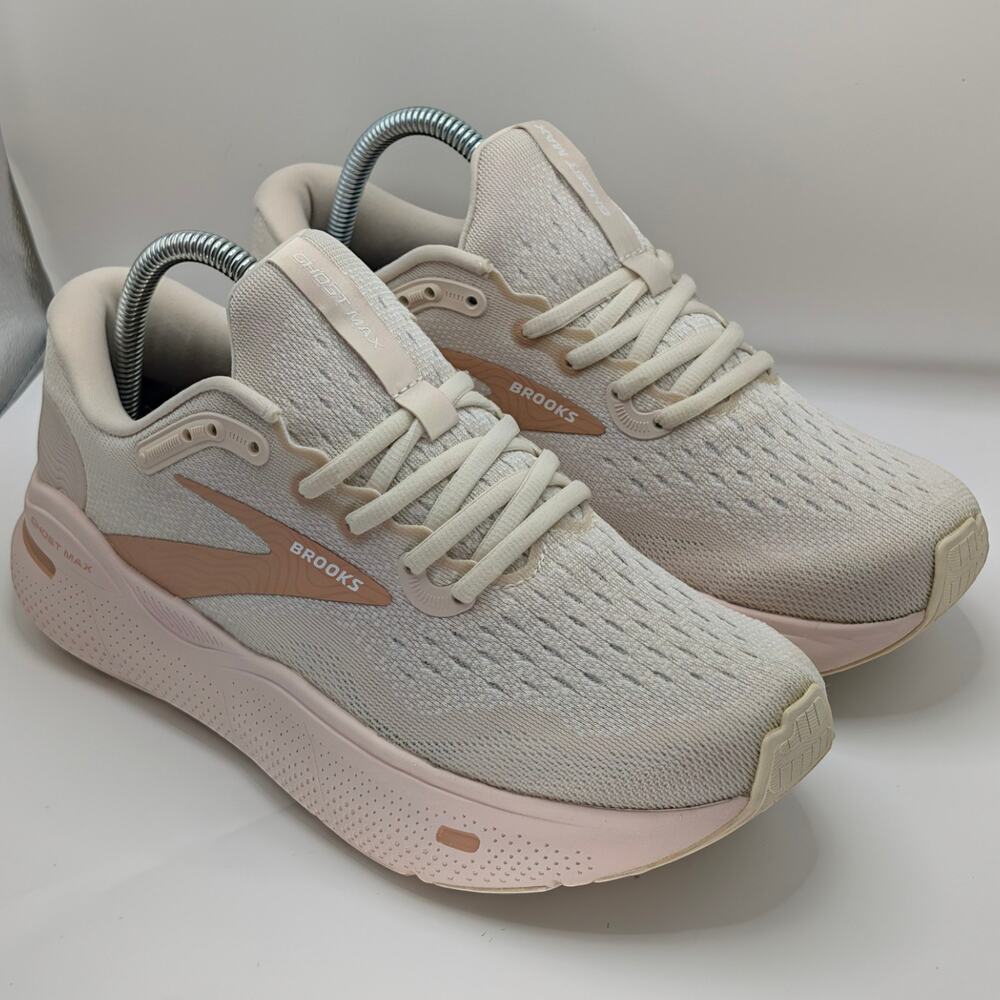 Brooks Ghost Max Faded Rose Rosette Womens 8.5 Medium B UK 6.5 Running Shoes